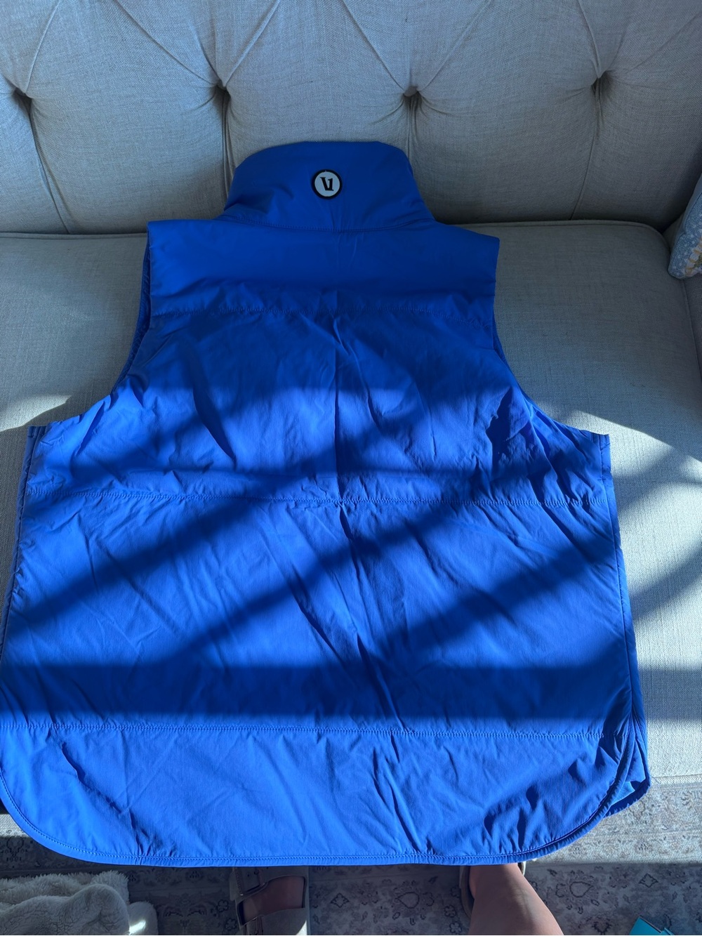 Vuori Blue Quilted Vest - Picture 2 of 4